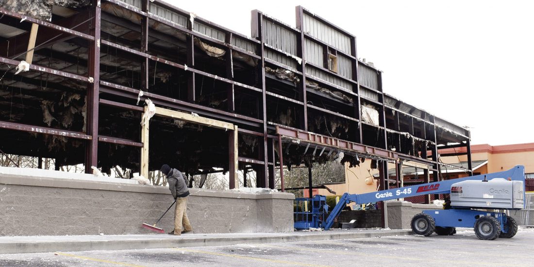 Store getting rebuilt after fire | News, Sports, Jobs - Vimarsana News